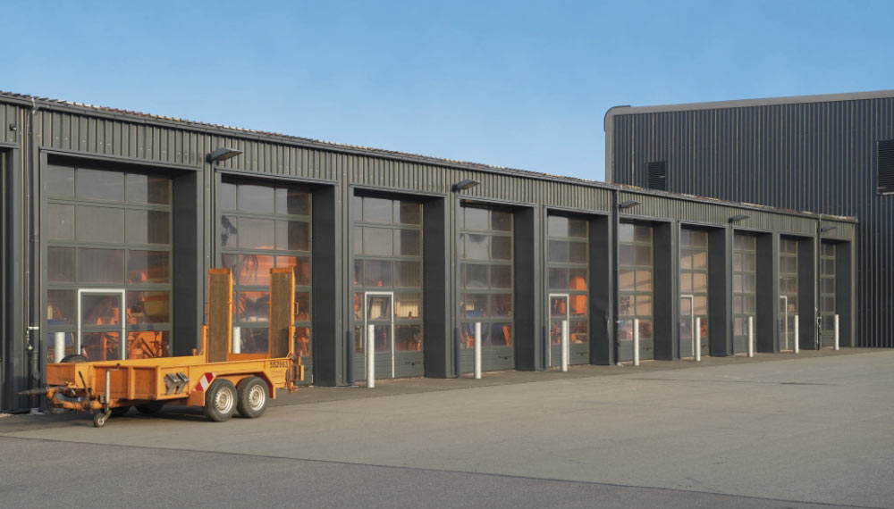 platzsparende Konstruktion bei Industrietoren