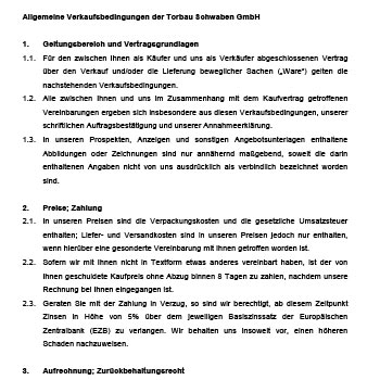 Allgemeine Informationen zu Torbau Schwaben