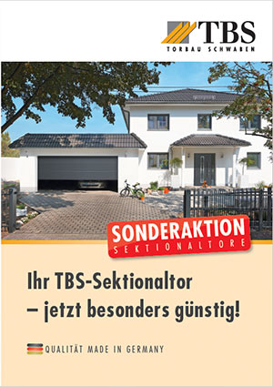 Prospekt TBS Sectionaltore Sonderaktion downloaden